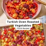 Oven roasted vegetables pin image 3.