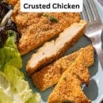 Parmesan crusted chicken pin image 2.