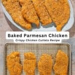 Parmesan crusted chicken pin image 3.