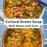 Collard green soup pin image 3.