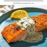 Lemon dill salmon pin image 1.