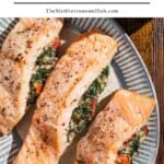 Stuffed salmon pin image 1.