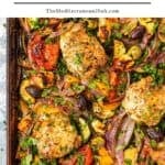 Sheet pan dinner recipes pin image 3.