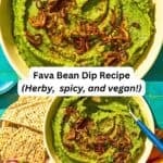 Fava bean dip pin image 3.