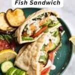 Fried fish sandwich pin image 2.