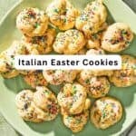 Italian Easter cookies pin image 1.