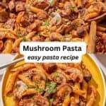 Mushroom pasta pin image 3.