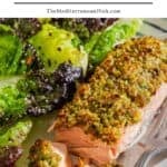 Pistachio crusted salmon pin image 3.