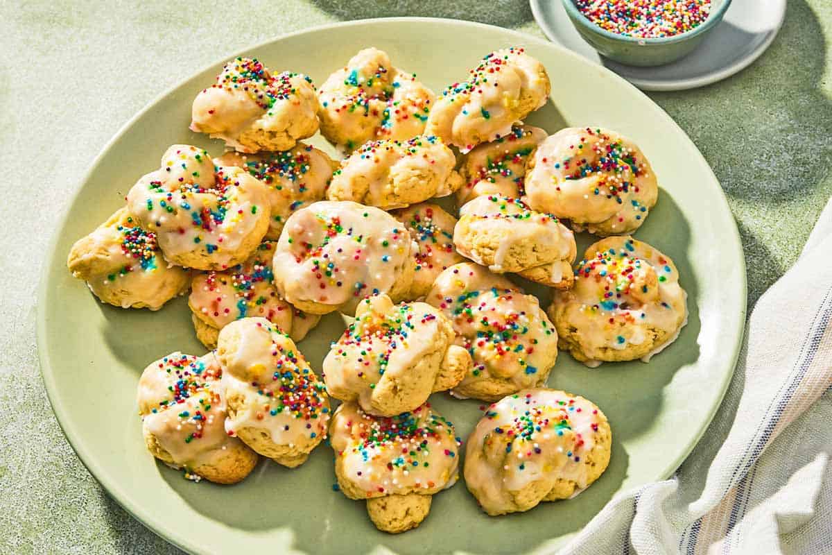 Italian Lemon Cookies (Anginetti) - The Mediterranean Dish