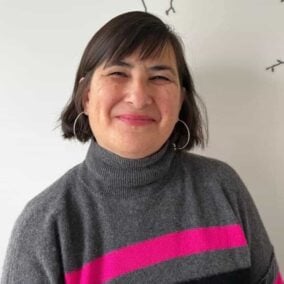 A headshot of Linda Monastra, a recipe contributor for The Mediterranean Dish.