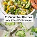 Cucumber recipes pin image 3.