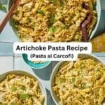 Artichoke pasta pin image 3.