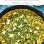 Asparagus frittata pin image 1.