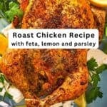 Feta brined chicken pin image 2.