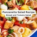 Panzanella Salad pin image 2.