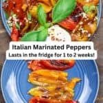 Roasted peppers pin image 3.