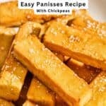 Chickpea Panisses pin image 2.