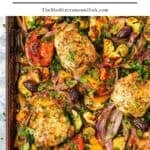 Greek Sheet Pan Chicken pin image 1.