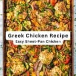 Greek Sheet Pan Chicken pin image 2.