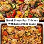 Greek Sheet Pan Chicken pin image 3.