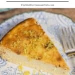 Ricotta cheesecake pin image 1.