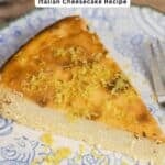 Ricotta cheesecake pin image 2.