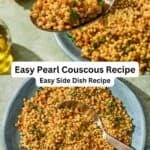 Pearl couscous recipe pin image 3.
