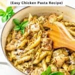 Pesto Chicken Pasta pin image 2.