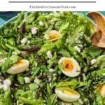 Spring green salad pin image 1.
