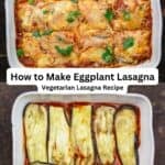 Eggplant lasagna pin image 3.