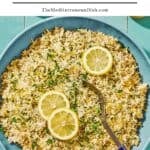 Greek Lemon Rice pin image 1.