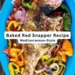 Baked Red Snapper Recipe pin image 2.