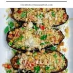 Eggplant recipes pin image 1.