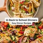 Back to school dinners pin image 3.