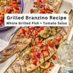 Grilled branzino pin image 2.