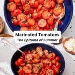 Marinated tomatoes pin image 3.