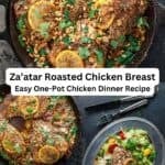 Za'atar Roasted Chicken Breast pin image 3.