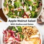 Mediterranean apple salad pin image 1.