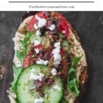 Mediterranean toast pin image 1.