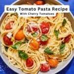 Cherry tomato pasta pin image 2.