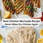 Mediterranean chicken marinade pin image 3.