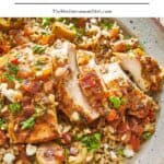 Mediterranean chicken pin image 1.