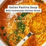 Pastina soup pin image 2.