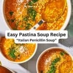 Pastina soup pin image 3.