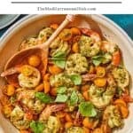 Pesto shrimp pin image 1.