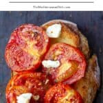 Roasted tomatoes pin image 1.