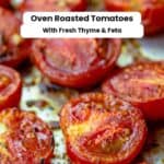 Roasted tomatoes pin image 2.