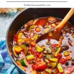 Vegetable soup pin image 1.