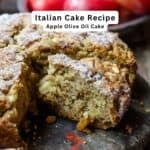 Apple olive oil cake pin image 2.