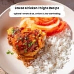 Baked chicken thighs pin image 2.